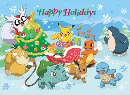 Pokémon celebrate the holidays