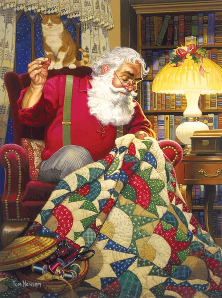 Quilted santa quilt