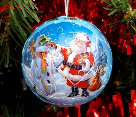 Christmas ornament on tree