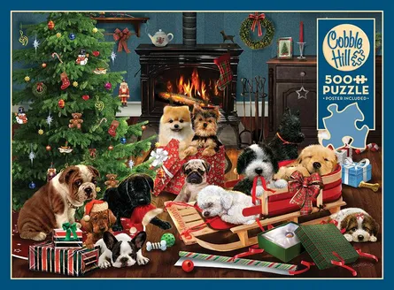 Dogs and holiday scene