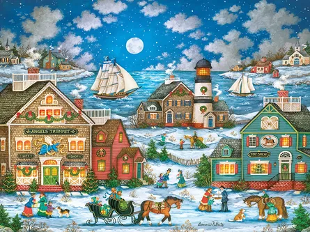 Christmas village scene