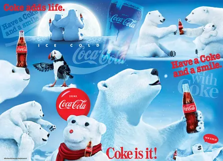 Advertisement for coca cola