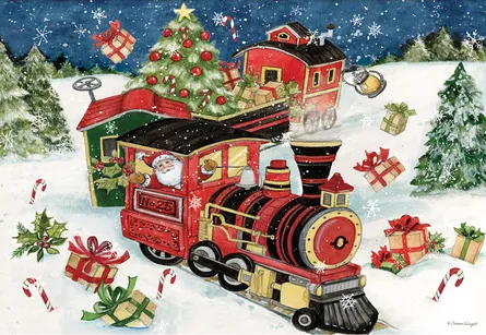 Festive holiday train