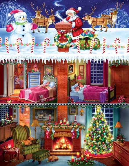 Christmas bedrooms, santa claus