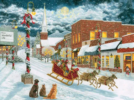 Christmas scene in snow