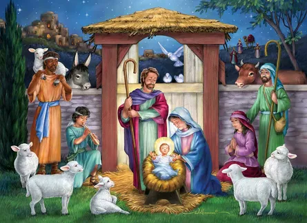 Christmas nativity scene