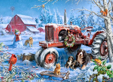 Winter country scene delight