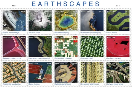 "Earthscapes Stamps: Celebrate Earth's Wonders"