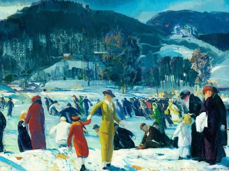 1890 painting of people on ice