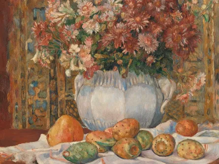 Fruit bowl with oranges and apples