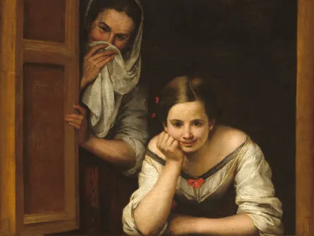 Painting of two people