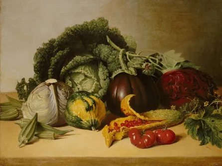 Colorful fruit and vegetable still life