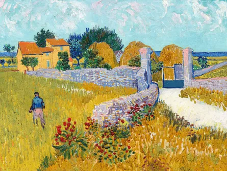 Painting of rural landscape