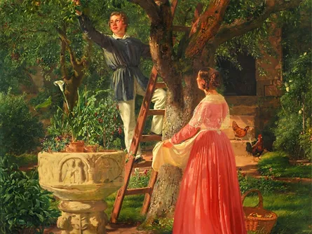 Artistic depiction of a couple