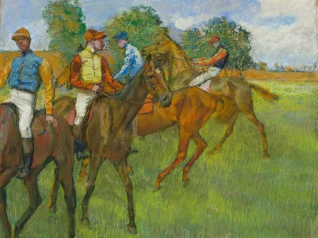 Jockey on horseback