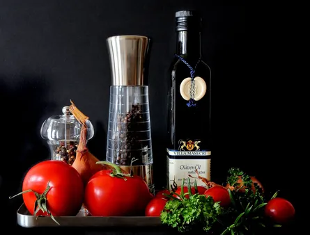 Spices on table