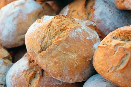 Bread on counter