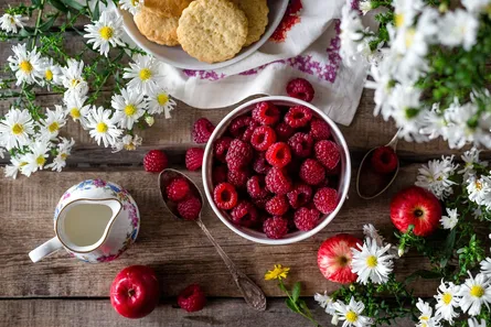 Fruit and flowers