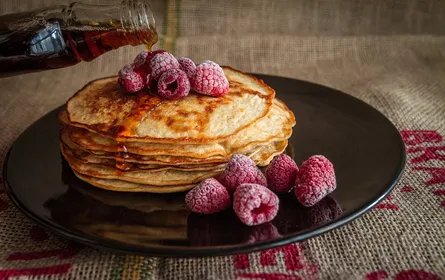 Pancakes on plate