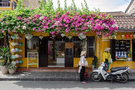 Street with flowers