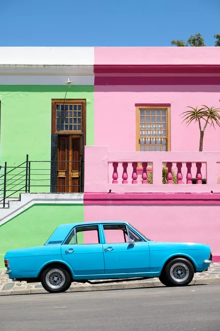 Colorful painted house