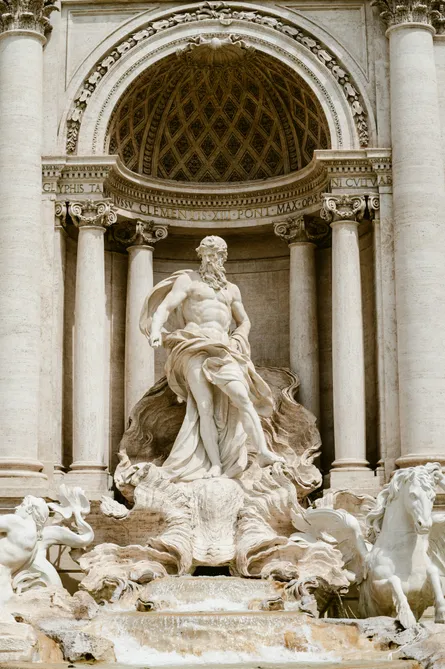 Fountain with statues