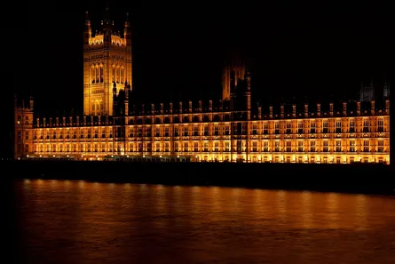 Big ben lit up