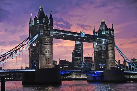 London bridge night view