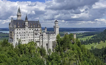 Majestic castle in distance