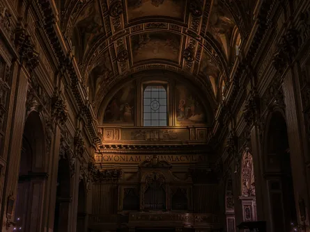 Gothic cathedral interior