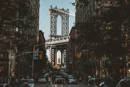 Brooklyn bridge and cityscape