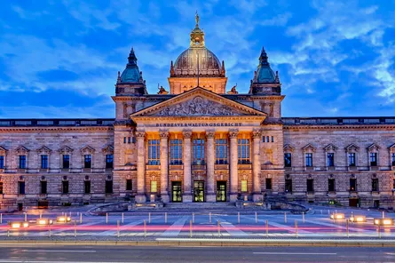 Large building at night