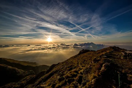 Sunset from peak