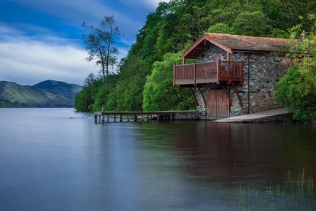 Mountain lake house